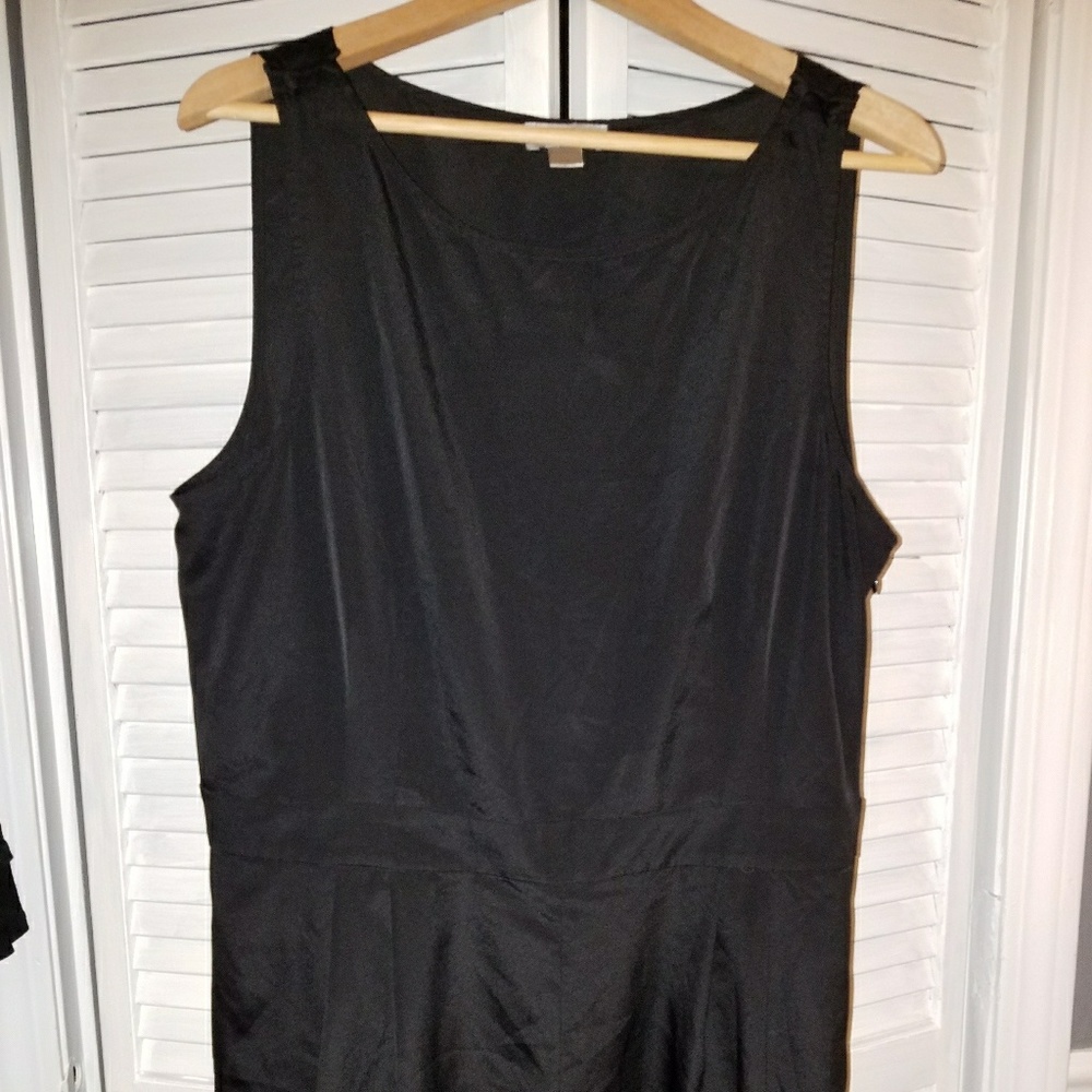 Silky black romper